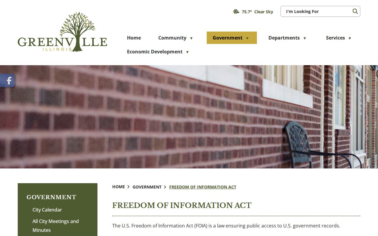 Greenville Police FOIA officers and request details for Bond County arrest records